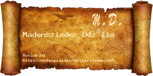 Madenszieder Dália névjegykártya